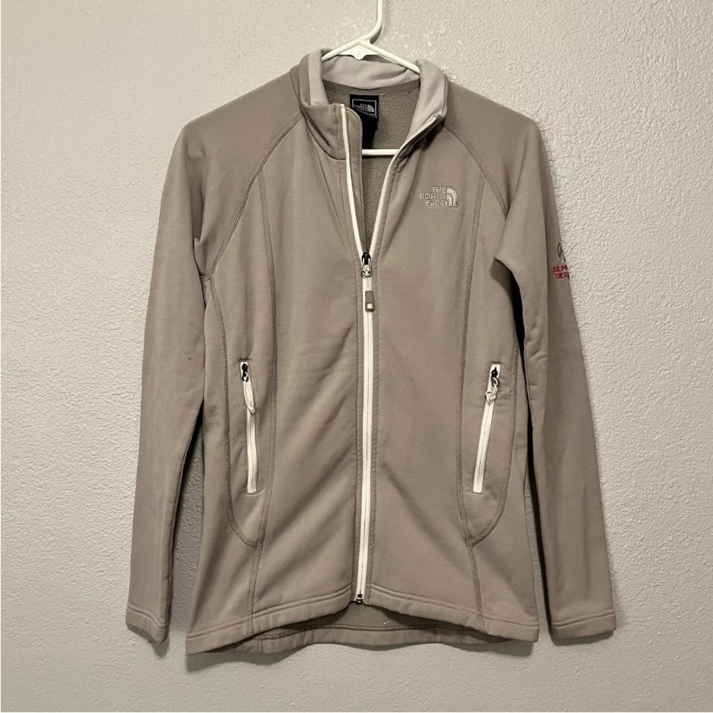 The North Face Women's Small Grey Polartec Summit Series Full Zip Fleece Jacket